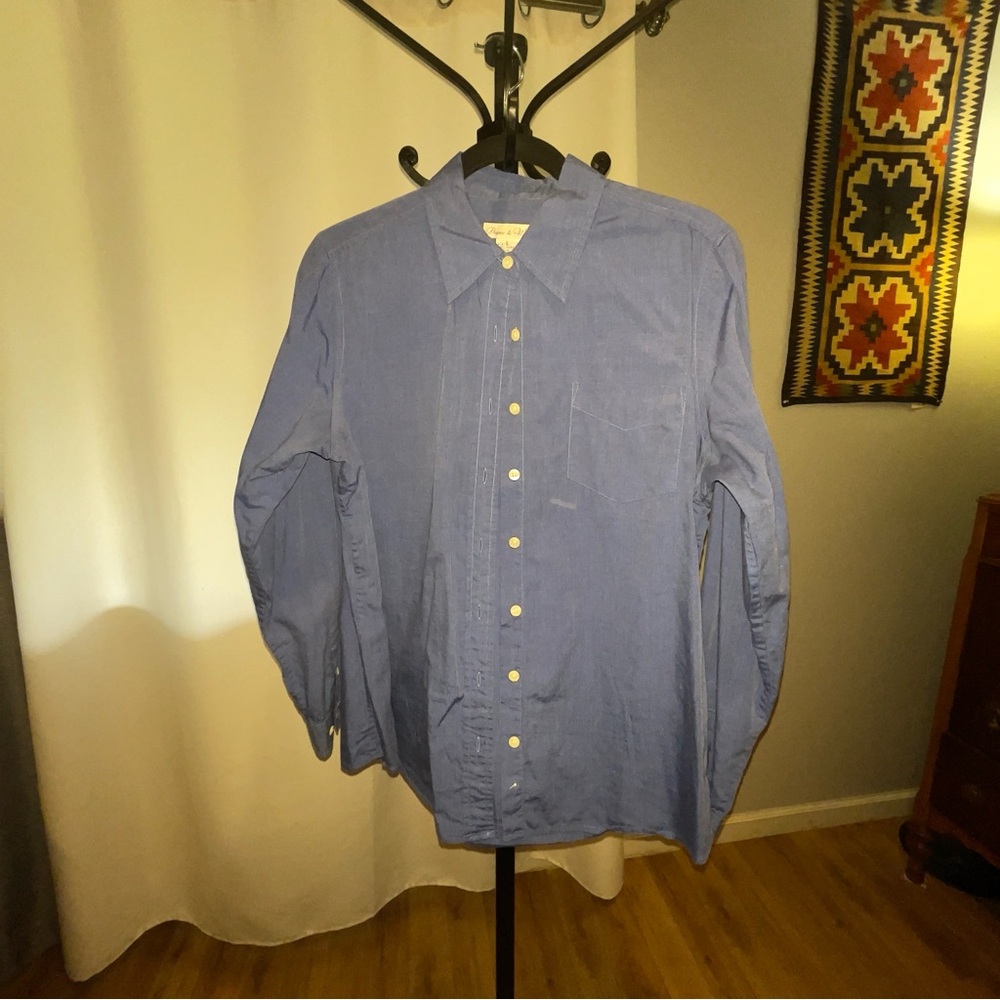 Stylish Blue Button-Down Shirt for Men